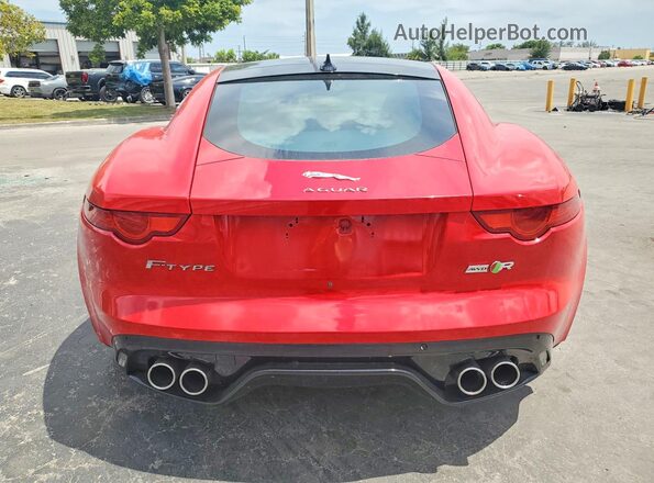 SAJWJ6DL5HMK38043 2017 JAGUAR F-TYPE Red Widok wnętrza z przodu