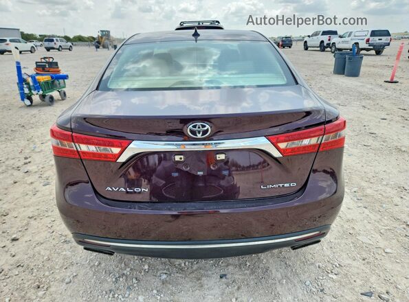 4T1BK1EBXJU274377 2018 TOYOTA AVALON Фиолетовый Вид салона спереди