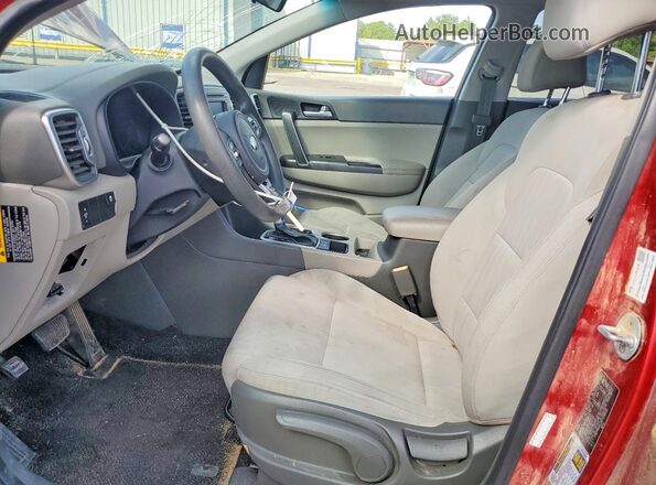 KNDPM3AC3H7296535 2017 KIA SPORTAGE Red წინა პანელის ხედი