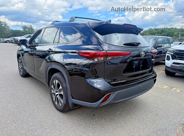 5TDGZRBHXLS002383 2020 TOYOTA HIGHLANDER Черный Задняя правая четверть