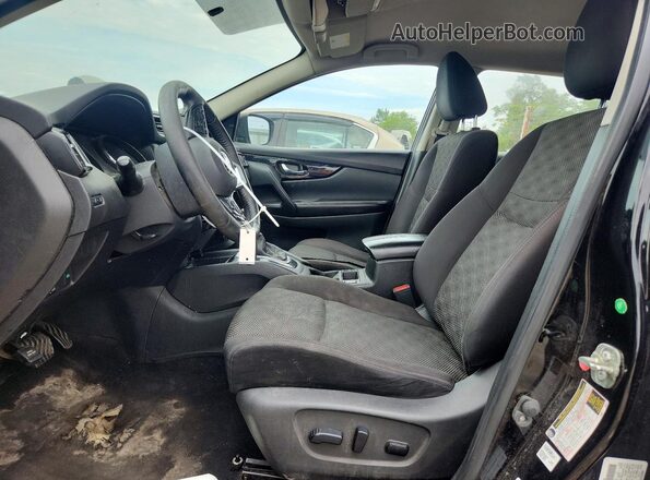 JN1BJ1CR6JW287206 2018 NISSAN ROGUE Black Widok deski rozdzielczej