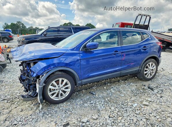 JN1BJ1AV7MW304700 2021 NISSAN ROGUE Blue Tył lewy