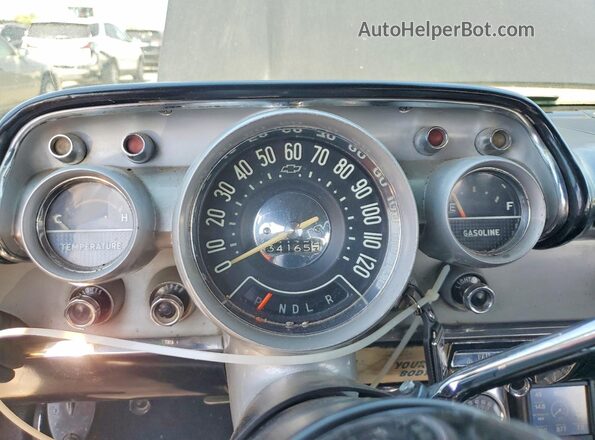 B57L129350 1957 CHEVROLET BEL Черный Вид задних сидений