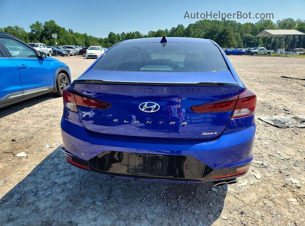 KMHD04LB1LU993975 2020 HYUNDAI ELANTRA Blue Vista interior delantera