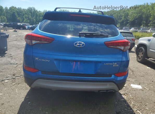 KM8J3CA22HU302905 2017 HYUNDAI TUCSON Blue Widok wnętrza z przodu