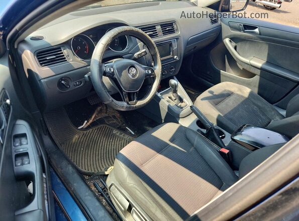 3VW267AJXGM292655 2016 VOLKSWAGEN JETTA Blue Вид щитка приладів