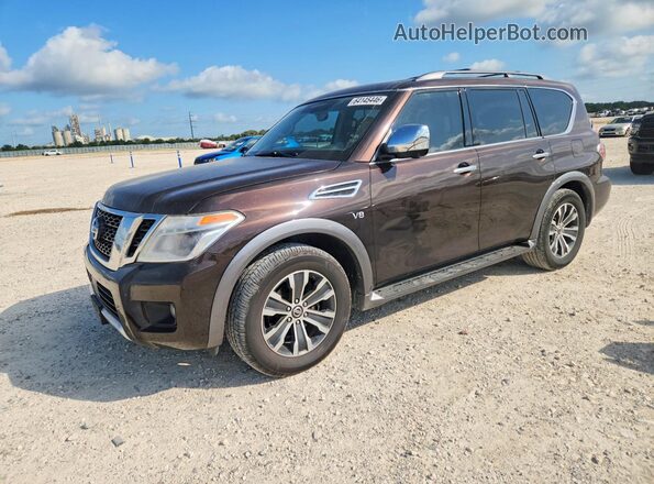 JN8AY2ND5JX002666 2018 NISSAN ARMADA Burgundy Հետևի ձախ