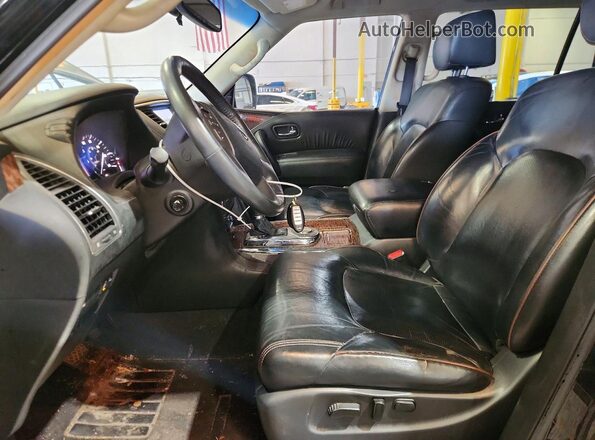 JN8AY2NF3H9300066 2017 NISSAN ARMADA Черный Вид панели приборов