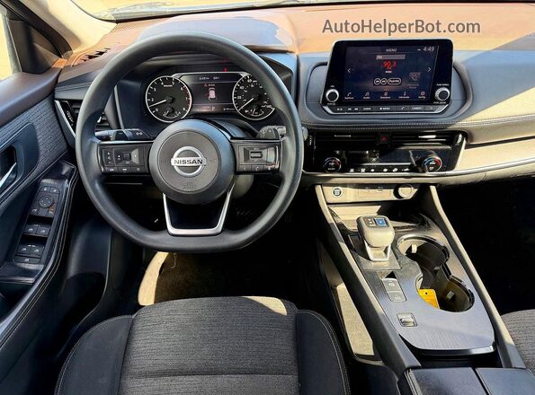 5N1AT3BA7MC733987 2021 NISSAN ROGUE Серый Вид задних сидений