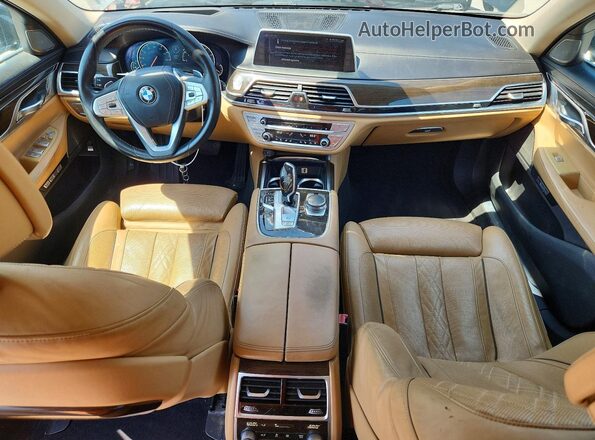 WBA7E2C50GG503948 2016 BMW 7 SERIES Black Widok zestawu wskaźników