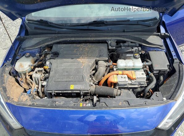 KMHC65LD9KU181808 2019 HYUNDAI IONIQ Blue Вид підкапотного простору