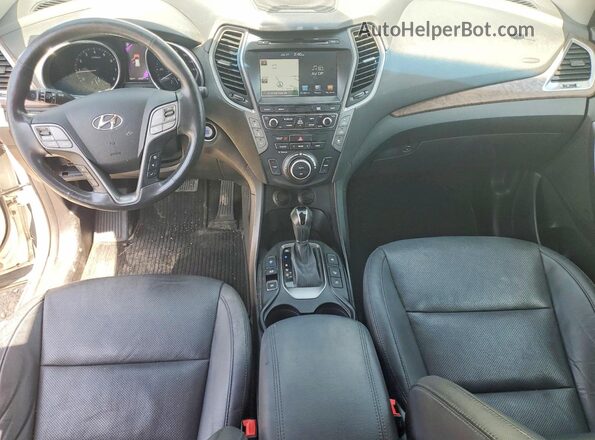 KM8SRDHF1HU221301 2017 HYUNDAI SANTA Белый Вид щитка приборов
