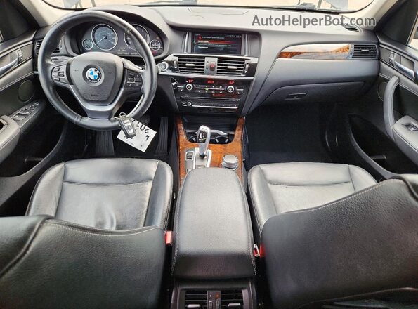 5UXWX9C53H0T00272 2017 BMW X3 Black Widok zestawu wskaźników