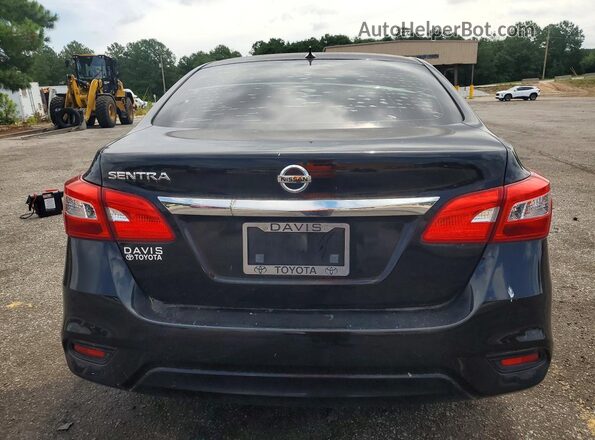 3N1AB7AP0KY325648 2019 NISSAN SENTRA Black Widok wnętrza z przodu