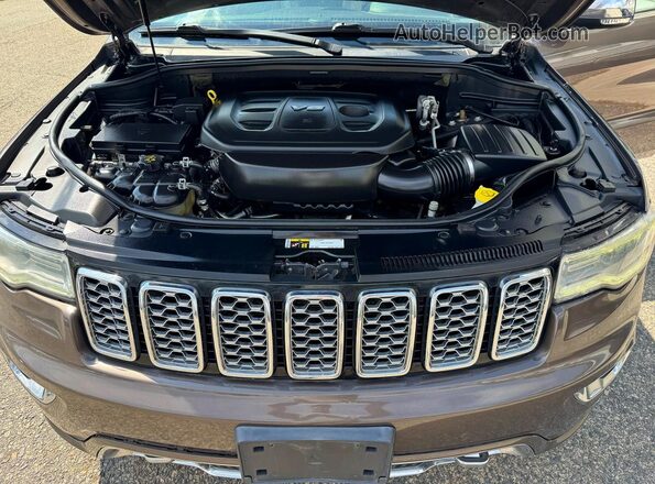 1C4RJFCG4HC778490 2017 JEEP GRAND Brown Вид панелі приладів