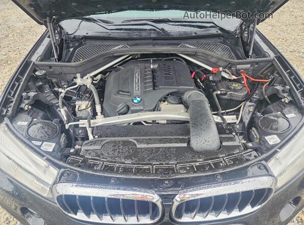 5UXKU2C52K0Z65590 2019 BMW X6 Black Widok komory silnika
