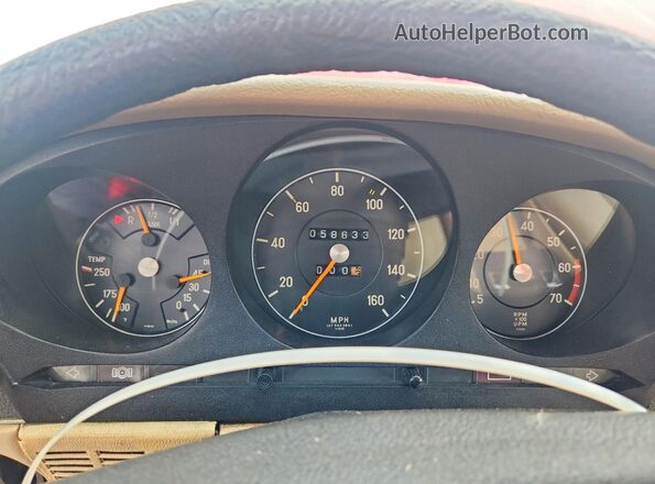 10704412003659 1972 MERCEDES-BENZ SL-CLASS Red Вид задніх сидінь