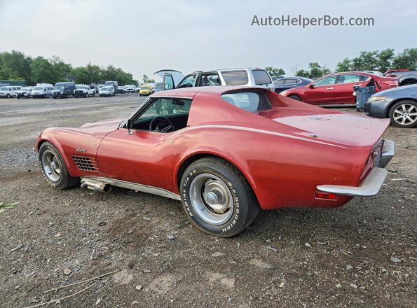 194371S114168 1971 CHEVROLET CORVETTE Красный Задняя левая четверть