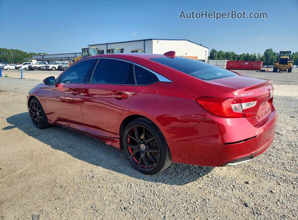1HGCV1F10JA253823 2018 HONDA ACCORD Red უკანა მარჯვენა