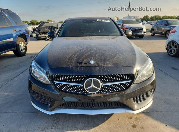 55SWF6EB1GU126786 2016 MERCEDES-BENZ C Black უკანა ხედი