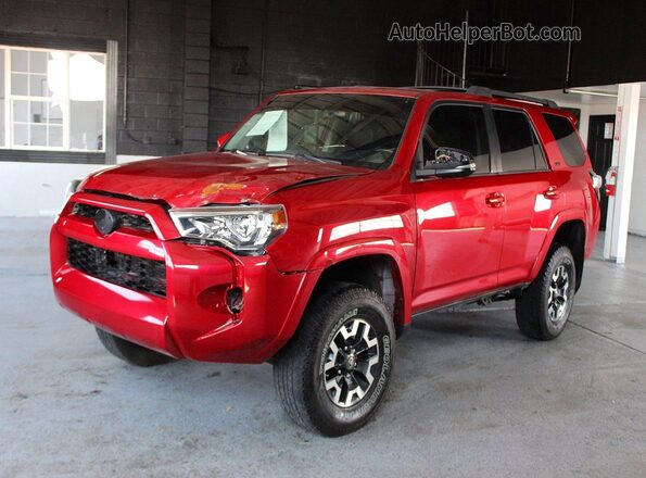 JTEBU5JR0H5437725 2017 TOYOTA 4RUNNER Red უკანა მარჯვენა