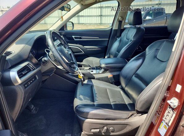 5XYP64HC6LG029522 2020 KIA TELLURIDE Burgundy Вид панелі приладів