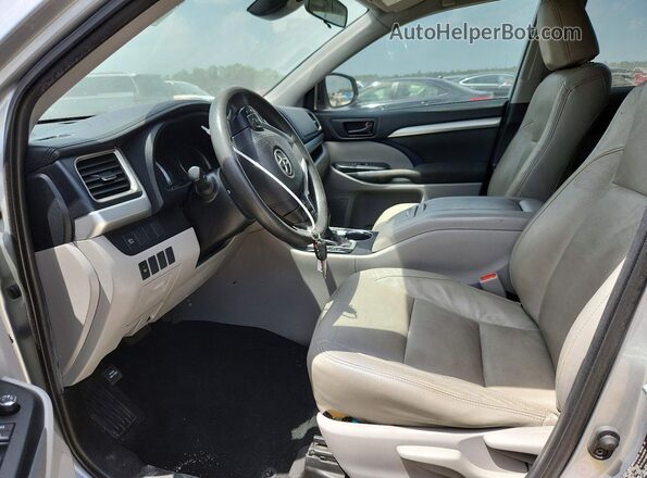 5TDZARFH7KS054577 2019 TOYOTA HIGHLANDER Silver Dashboard view