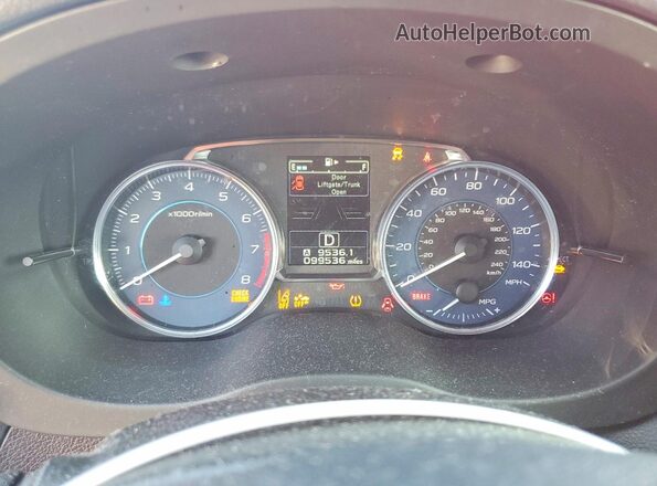 JF2GPADC1GH216103 2016 SUBARU CROSSTREK Бордовый Вид задних сидений