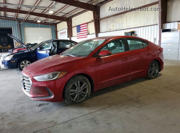 5NPD84LF3JH212929 2018 HYUNDAI ELANTRA Красный Задняя левая четверть