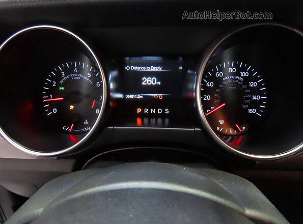 1FA6P8CF5L5130471 2020 FORD MUSTANG Gray Вид щитка приладів