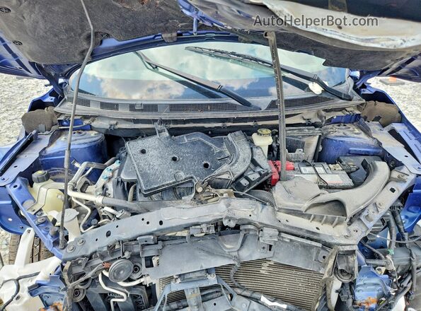 JN1BJ1AV7MW304700 2021 NISSAN ROGUE Blue Widok naklejki z numerem VIN
