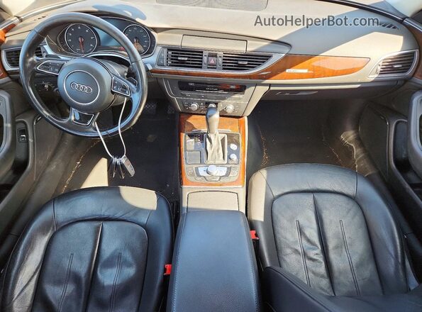 WAUFGAFC3GN160056 2016 AUDI A6 Gray Вид щитка приладів
