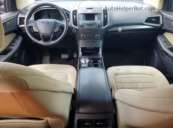 2FMPK3G91KBC24101 2019 FORD EDGE White Widok zestawu wskaźników
