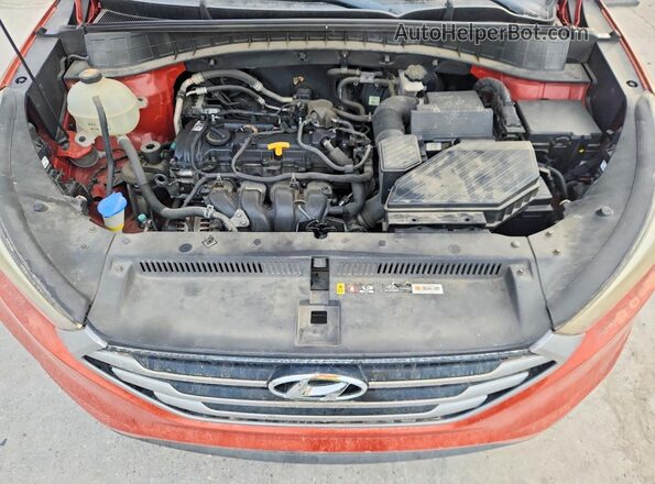 KM8J23A46HU414854 2017 HYUNDAI TUCSON Orange Widok naklejki z numerem VIN