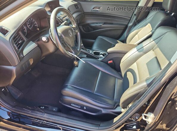 19UDE2F30HA000684 2017 ACURA ILX Black წინა სალონის ხედი