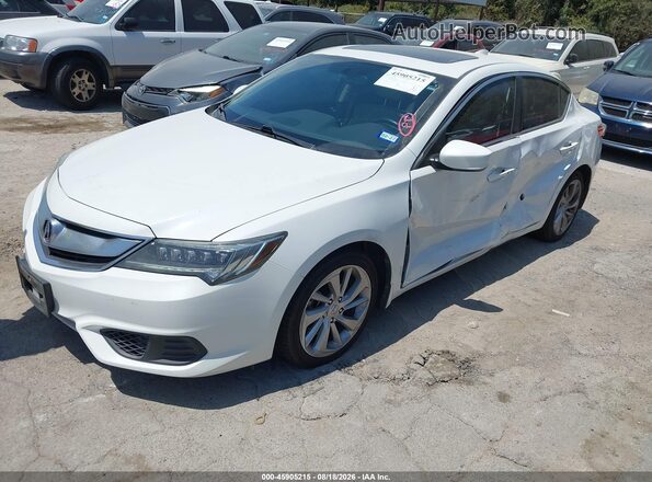 19UDE2F3XGA020472 2016 ACURA ILX White წინა მარცხენა ხედი სამი მეოთხედიდან