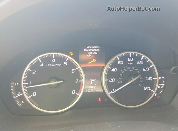19UDE2F71HA013303 2017 ACURA ILX Белый Вид щитка приборов