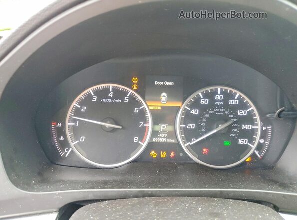 19UDE2F71KA010862 2019 ACURA ILX Black Вид щитка приладів