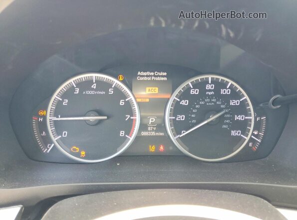 19UDE2F73LA007303 2020 ACURA ILX Белый Вид щитка приборов