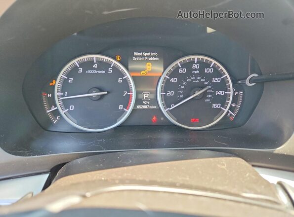 19UDE2F75LA003916 2020 ACURA ILX White Vista del cuadro de instrumentos