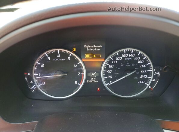 19UDE2F77GA803283 2016 ACURA ILX Black Vista del cuadro de instrumentos