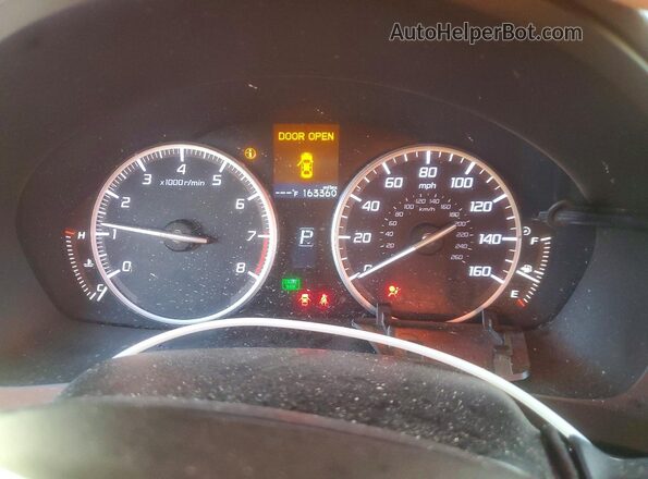 19UDE2F79GA013225 2016 ACURA ILX Черный Вид щитка приборов