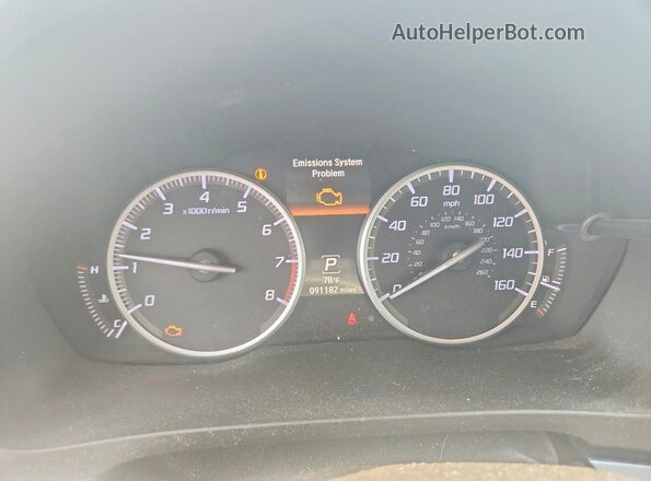 19UDE2F79JA007013 2018 ACURA ILX White Widok zestawu wskaźników