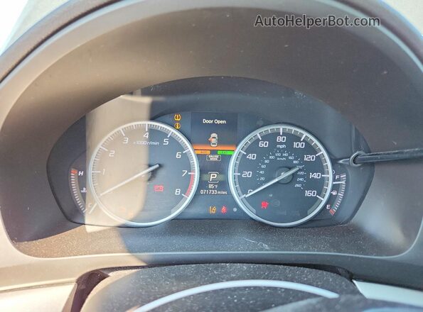 19UDE2F7ZXLA00766 2020 ACURA ILX Gray ხელსაწყოთა პანელის ხედი