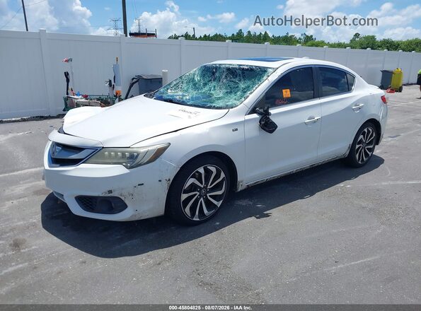 19UDE2F80GA013784 2016 ACURA ILX White წინა მარცხენა ხედი სამი მეოთხედიდან