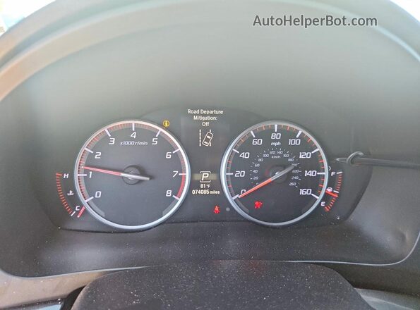 19UDE2F84KA001663 2019 ACURA ILX White Սարքավորումների վահանակի տեսք
