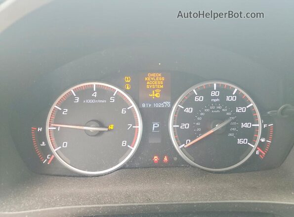 19UDE2F88GA004119 2016 ACURA ILX Серый Вид щитка приборов