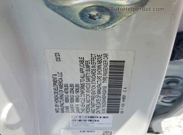 19UDE4H60PA024193 2023 ACURA INTEGRA White 