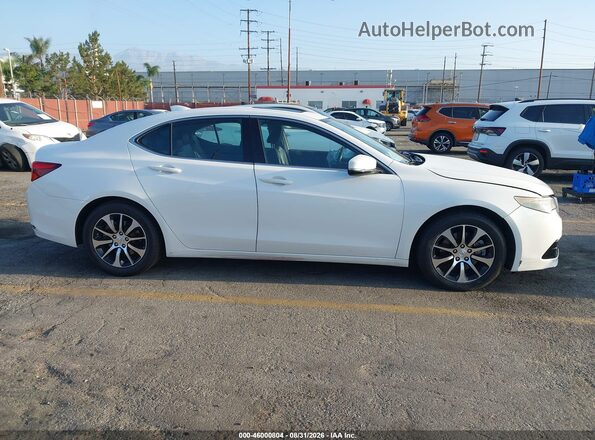 19UUB1F31HA005265 2017 ACURA TLX White Вид щитка приладів