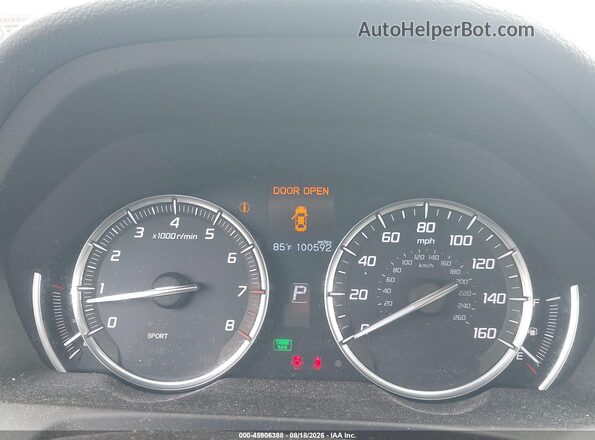 19UUB1F34GA006599 2016 ACURA TLX Серый Вид задних сидений